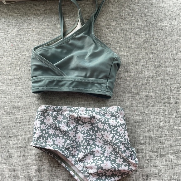 Green floral bikini set size xs - Picture 6 of 6